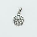  Sterling Silver Small Round Confirmation Medal 